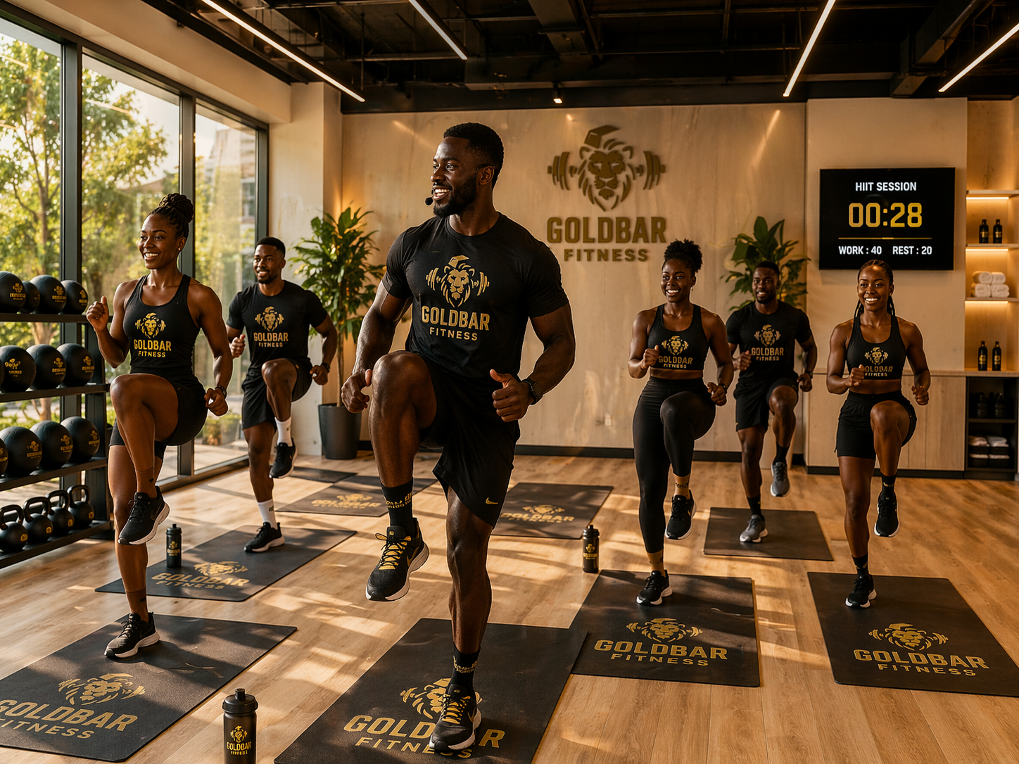 GoldBar Fitness group HIIT class